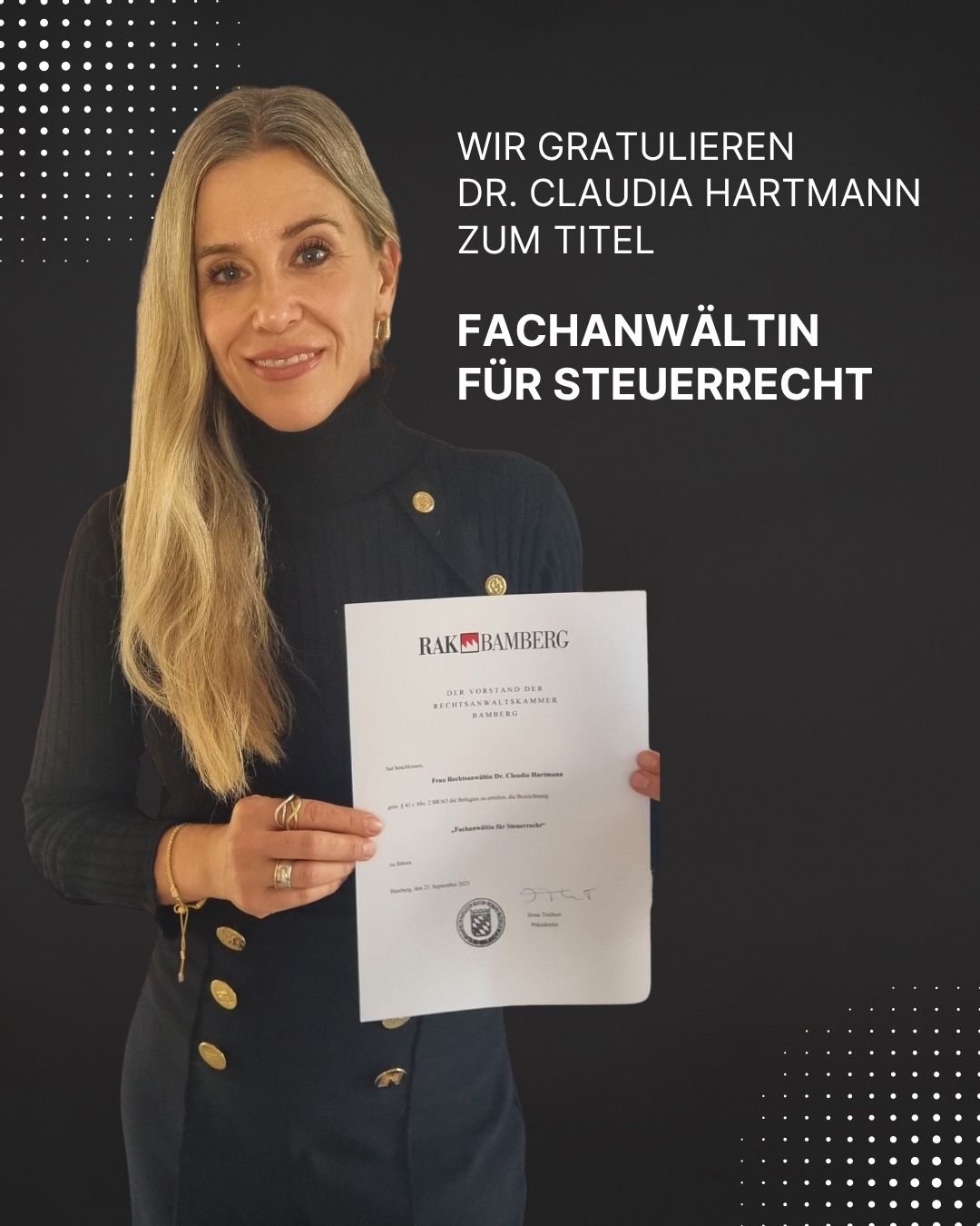 Dr. Claudia Hartmann, Fachanwältin für Steuerrecht in Würzburg