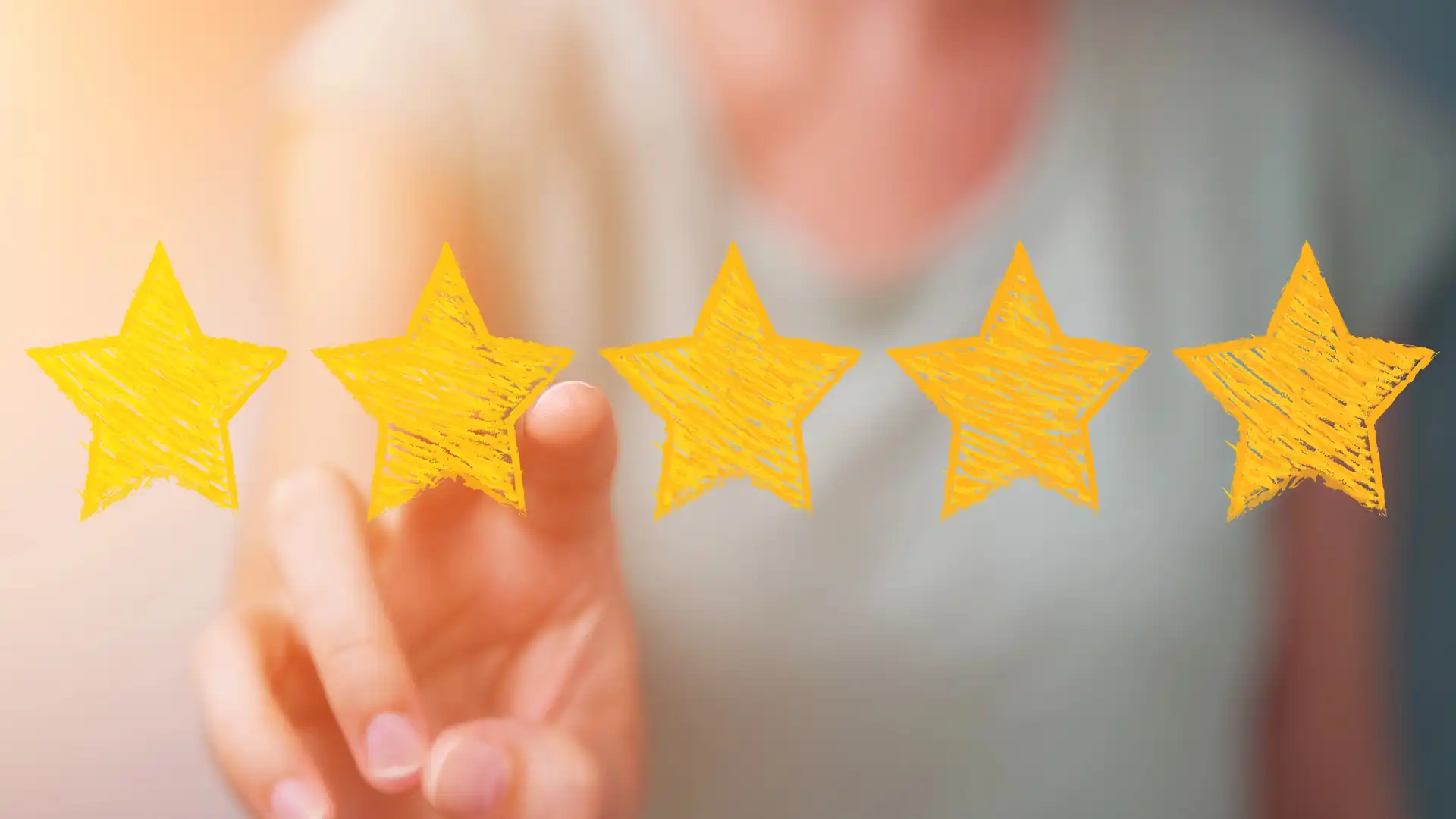 Sternebewertung Onlineportal Werbung